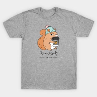 Coffee Addict Squirrel T-Shirt